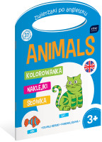 Kolorowanka A4 z naklejkami Animals/ City/ Food/ House mix 4 wzory (0287) Interdruk